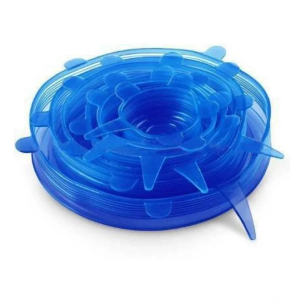 Reusable stretch silicone lids