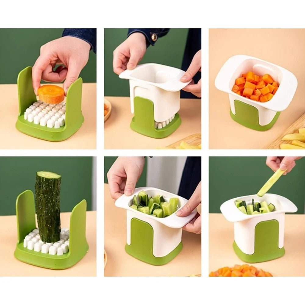 Hand-Press Vegetable Chopper & Dicer