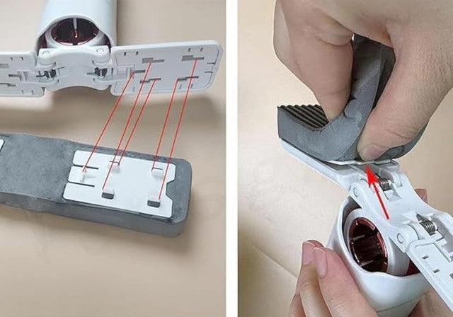 Replacing the sponge head of the mini mop