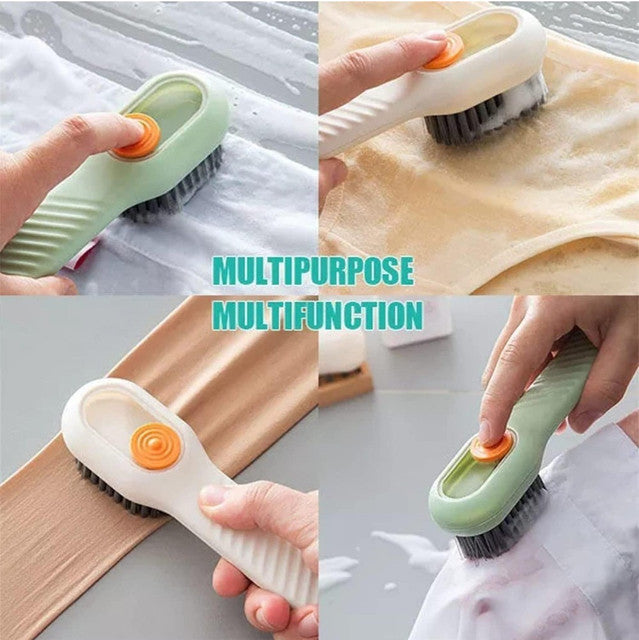 Multipurpose brush for shoes, clothes and surfaces