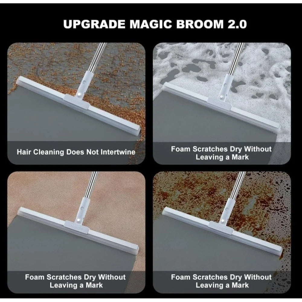 Silicone Floor Wiper with 180° Swivel Head