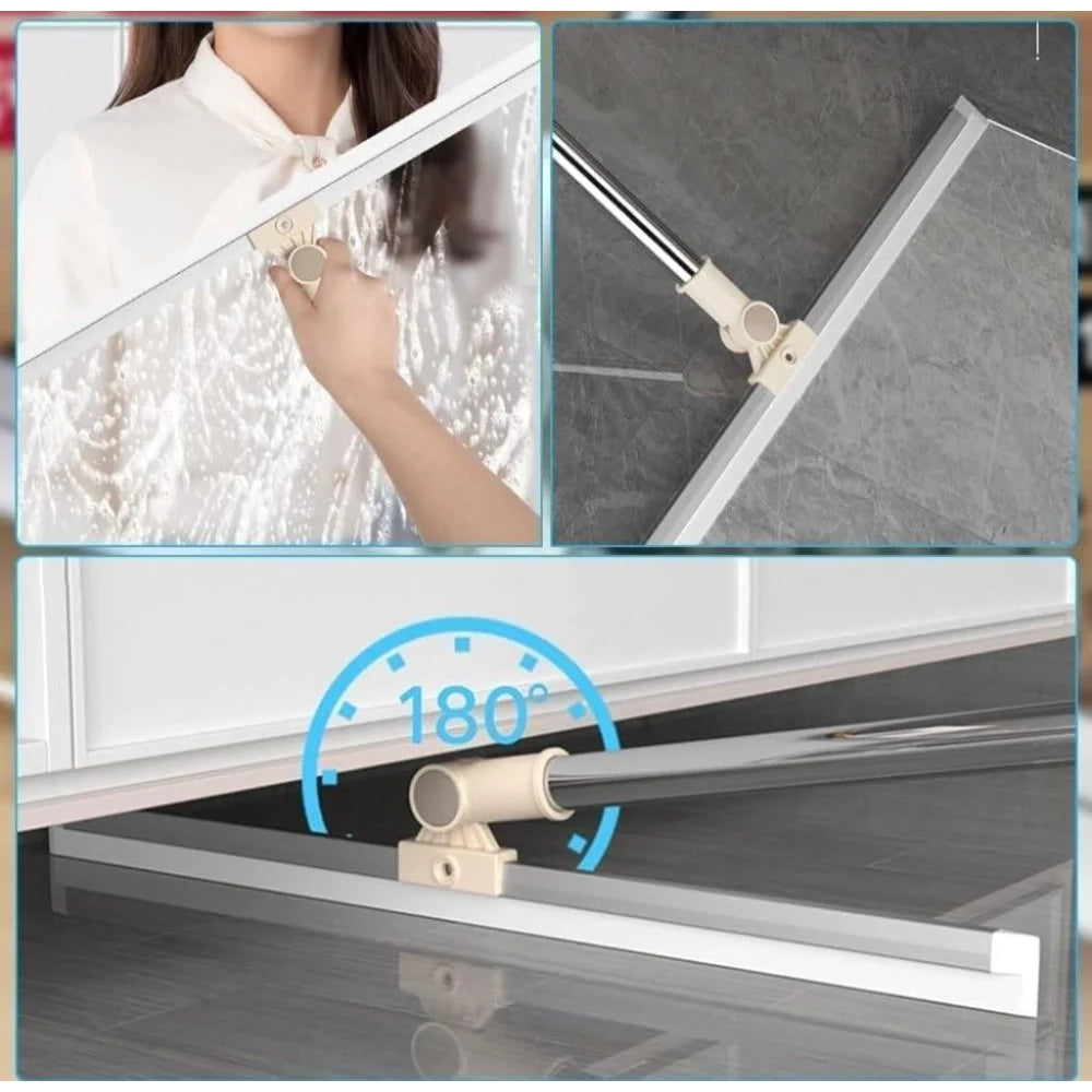 Silicone Floor Wiper with 180° Swivel Head
